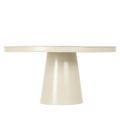 Assiette ronde décorative beige avec une base de 40 cm de haut | Floristik24.be