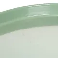 Assiette décorative ronde verte sur support pour la décoration de table, 30 cm | Floristik24.be
