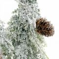 Floristik24 Sapins avec neige, décoration de l&#39;Avent, forêt d&#39;hiver L16.5cm H28cm