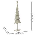 Sapin de Noël décoratif sur pied avec étoile, décoration de table festive, 74 cm | Floristik24.be