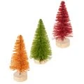 Floristik24 Sapin de Noël artificiel avec socle en bois, petit, 16 cm, lot de 6