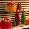 Sapin de Noël artificiel avec socle en bois, petit, 16 cm, lot de 6 | Floristik24.be