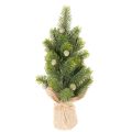 Floristik24 Sapin de Noël artificiel en sac de jute, petite décoration de table, mini sapin de Noël, 38 cm