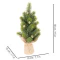 Sapin de Noël artificiel en sac de jute, petite décoration de table, mini sapin de Noël, 38 cm | Floristik24.be