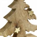 Floristik24 Sapin de Noël bois de manguier déco naturel Sapin de Noël 20×18×5cm