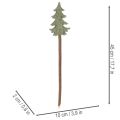 Sapin de Noël décoratif sur bâtonnet pour jardinières et compositions florales hautes, 45 cm, lot de 6 | Floristik24.be