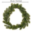 Couronne artificielle de sapin vert pour décoration de porte, 35 cm | Floristik24.be