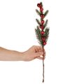 Branche de sapin artificielle avec boules de Noël, 48 cm, 2 pièces | Floristik24.be