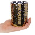 Porte-bougie chauffe-plat en verre à motif léopard, 12 cm | Floristik24.be