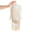 Bougeoir en forme d'ange, doré, pour décoration de table, 50 cm | Floristik24.be