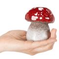 Champignon décoratif, amanite tue-mouches, porte-bougie chauffe-plat pour décoration de table, 9 cm | Floristik24.be