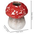 Champignon décoratif, amanite tue-mouches, porte-bougie chauffe-plat pour décoration de table, 9 cm | Floristik24.be