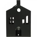 Floristik24 Photophore maison métal noir, maison lumineuse Ø4.4cm H18cm