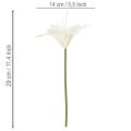 Fleurs artificielles de lys tigré blanc pour vases et compositions florales, bouquet de 6 (29 cm). | Floristik24.be