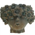 Floristik24 Cache-pot buste bouche bisou pot de fleurs avec visage H14cm