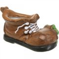 Floristik24 Jardinière déco, chaussure avec grenouille, céramique 30×18cm H15cm