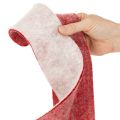 Charnière de pot bicolore en feutrine décorative 100 % laine, blanche et rouge, 7,5 cm de large, 5 m de long | Floristik24.be