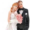 Floristik24 Figurine gâteau mariée et marié 13cm