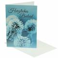 Floristik24 Carte de deuil &quot;condoléances sincères&quot; avec enveloppe 1p