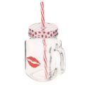 Floristik24 Verre avec couvercle et anse Ø7cm H13,5cm