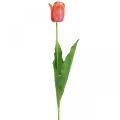 Floristik24 Tulipe fleur artificielle rouge, orange Fleur de printemps artificielle H67cm