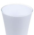Floristik24 Vase &quot;Fizzy&quot; Ø20cm H35cm blanc, 1pc