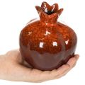 Décoration en céramique en forme de grenade, brillante, 14 cm | Floristik24.be