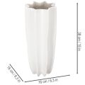 Vase à fleurs cannelé, vase décoratif moderne 38 cm | Floristik24.be