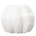 Vase en céramique en forme de citrouille, blanc, décoration intérieure, 15 cm | Floristik24.be