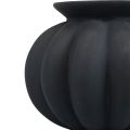 Floristik24 Vase vase en verre noir vase décoratif bulbeux verre Ø11cm H9cm