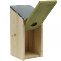 Floristik24 Nichoir à suspendre, aide à la nidification pour petits oiseaux, nichoir, décoration de jardin naturel, vert H26cm Ø3.2cm