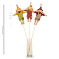 Épouvantail décoratif sur bâtonnet, pour loisirs créatifs et plantes, 60 cm | Floristik24.be