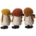 Figurine de gnome avec barbe et chapeau pointu, 10 cm, 3 pièces | Floristik24.be