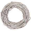 Floristik24 Couronne décorative en osier, composée de branches blanchies à la chaux, 40 cm