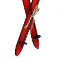 Floristik24 Décoration de Noël ski rouge 11,5cm 16pcs
