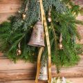 Floristik24 Cloche de Noël à suspendre, Avent, cloche dorée, aspect antique, Ø10,5cm H17cm