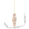 Décorations de Noël, pain d'épice, aspect glaçage, casse-noisette, étoile, sapin, couronne, 6 cm, lot de 4 | Floristik24.be