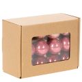 Boules de Noël décoratives en verre brillant, 3 cm, lot de 22. | Floristik24.be