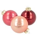 Floristik24 Ensemble de boules de Noël, décoration festive brillante, 6 cm, 24 pièces
