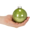 Boules de Noël brillantes, lot de 10, couleurs assorties, 95 mm | Floristik24.be