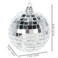Boule de Noël décorative, boule miroir à suspendre, 7 cm, lot de 6 | Floristik24.be