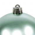 Floristik24 Boule de Noël incassable vert clair triée Ø10cm 4pcs
