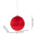 Grande boule de Noël rouge à suspendre, 15 cm, lot de 3 | Floristik24.be