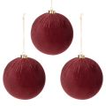 Boule de Noël, aspect velours