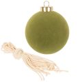 Boule de Noël effet velours,