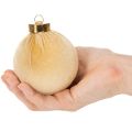 Boules de Noël, aspect velours, mélange de couleurs chaudes, 8 cm, lot de 12 | Floristik24.be