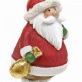 Floristik24 Figurine décorative Père Noël avec étoile / sac H13cm 2pcs