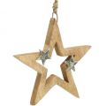 Floristik24 Étoile de Noël à suspendre Etoile déco en bois Noël H22cm