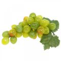 Floristik24 Déco raisins vert automne décoration fruits artificiels 15cm