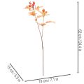Branche d'aubépine artificielle avec feuilles et baies, 62 cm | Floristik24.be